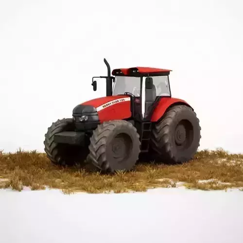 Red Tractor For Farming