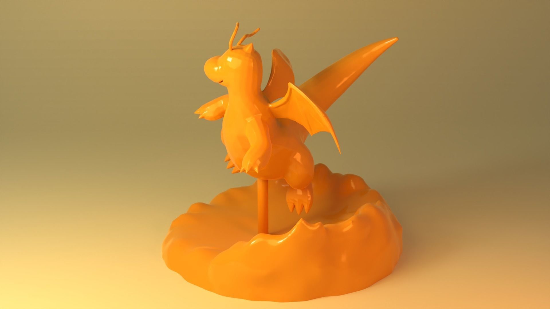 Dragonite - Pokemon 3D print model_3