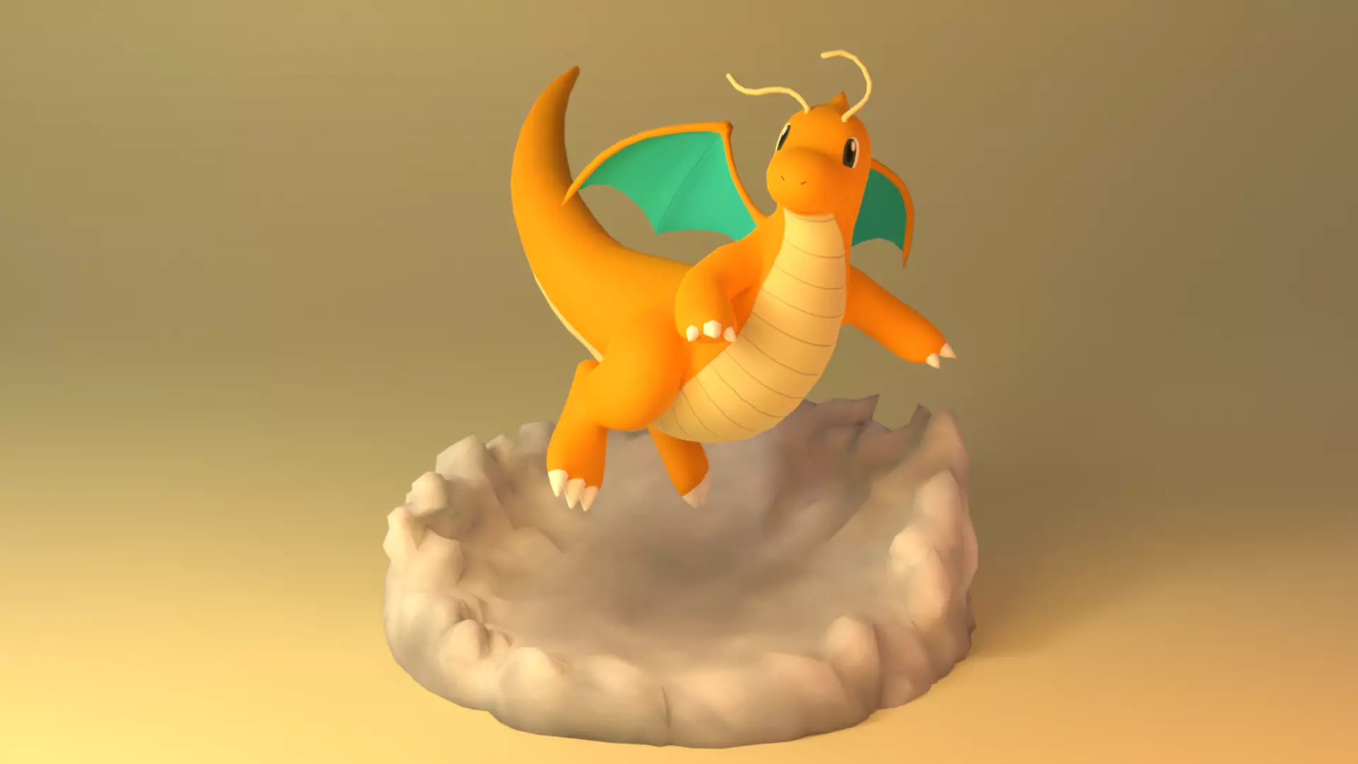 Dragonite - Pokemon 3D print model_0