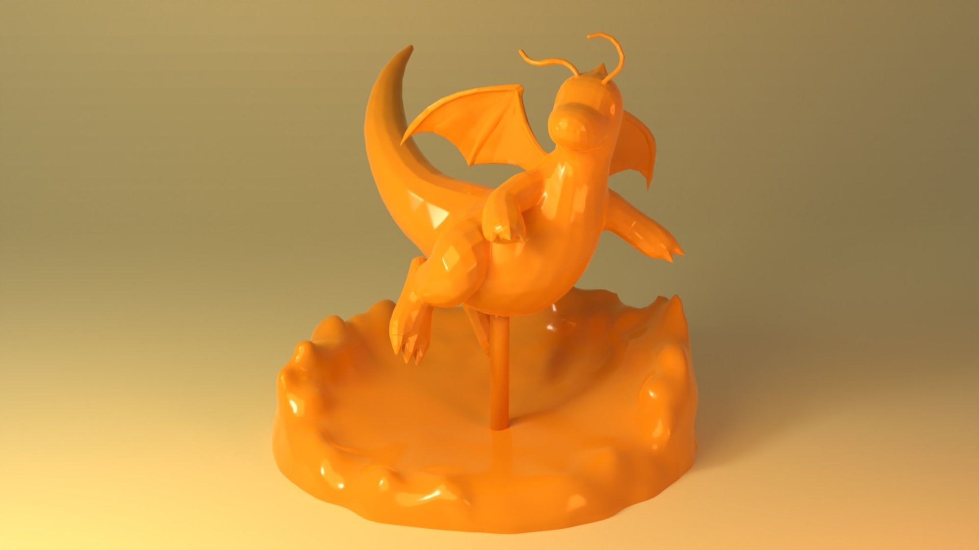 Dragonite - Pokemon 3D print model_1