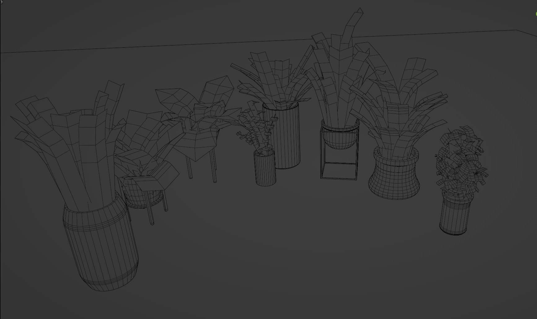 Plants For Decoration Low-poly 3D model_5