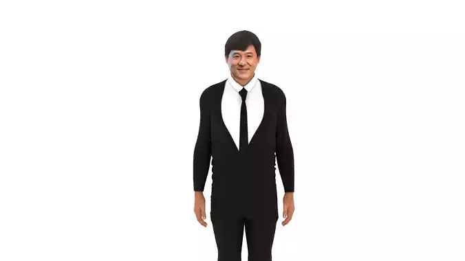 Jackie Chan Low-poly 3D model