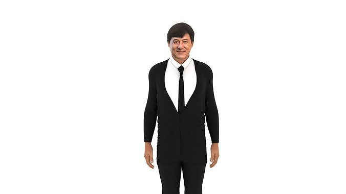 Jackie Chan Low-poly 3D model