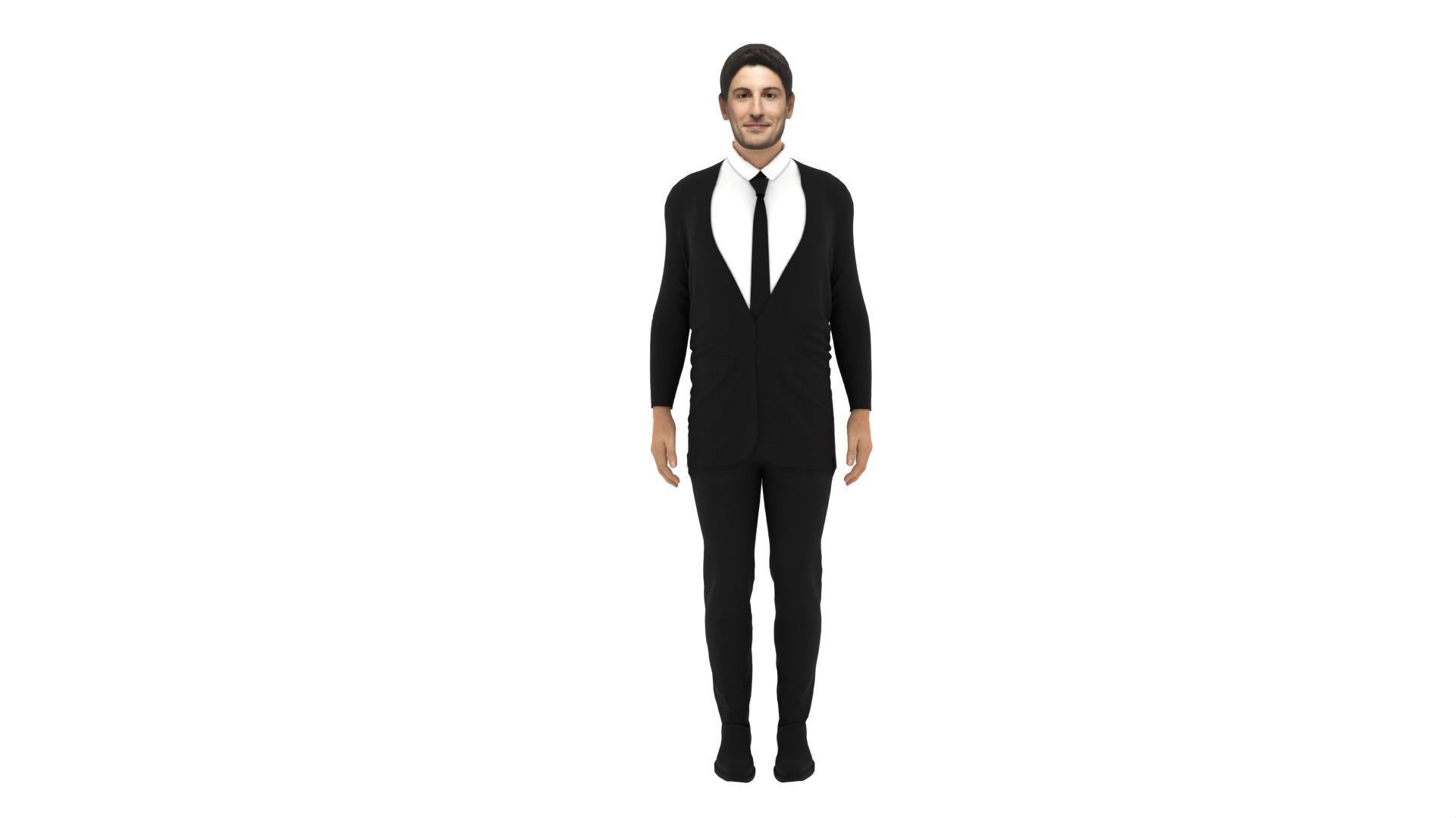 Jason Biggs Low-poly 3D model_3