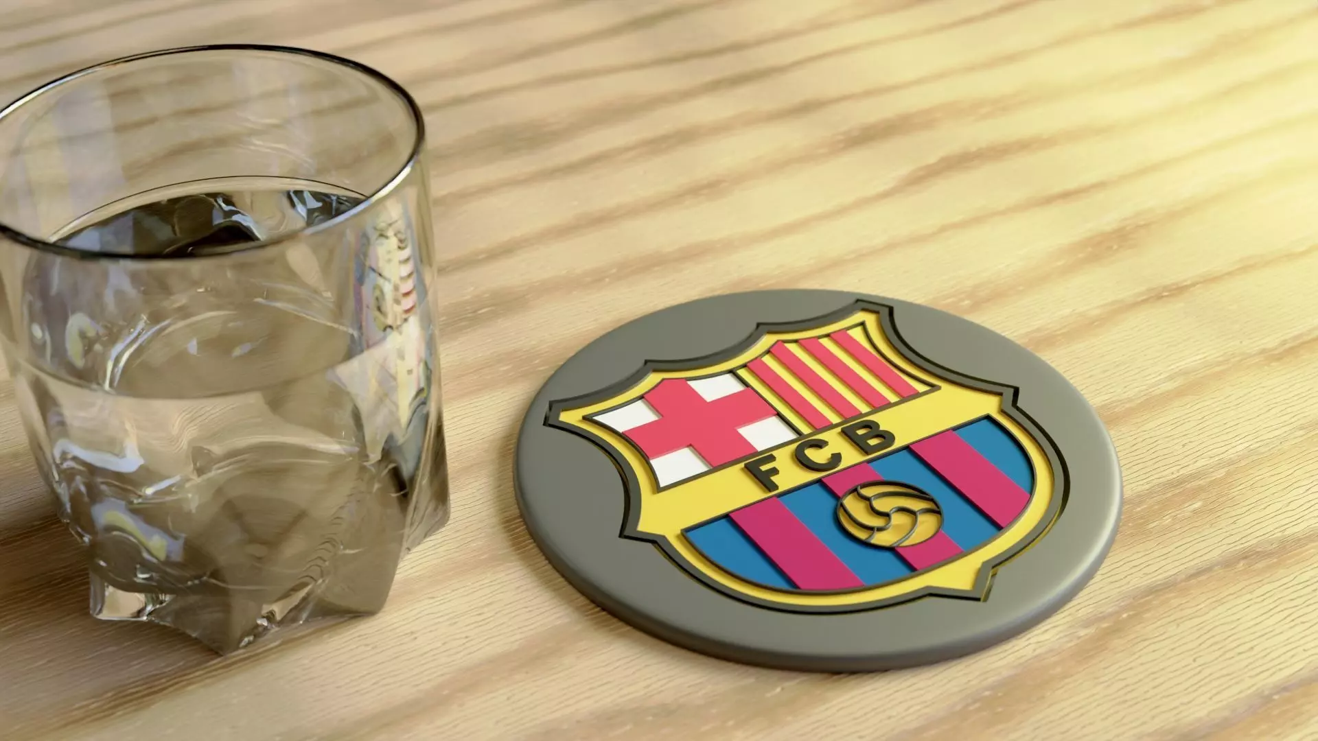 Escudo Club de futbol Barcelona posavaso 3D print model