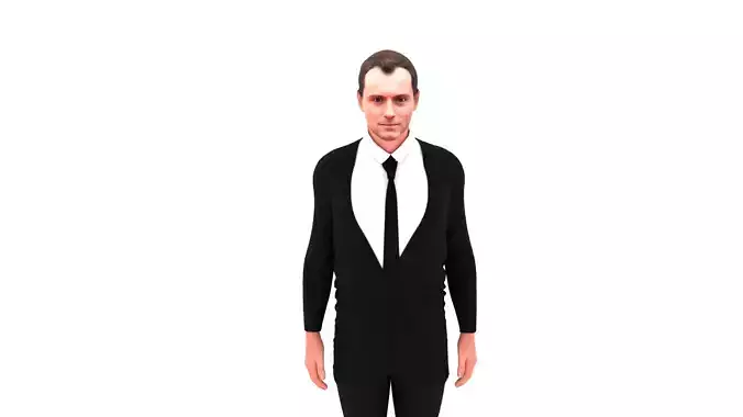 Jude Law Low-poly 3D model