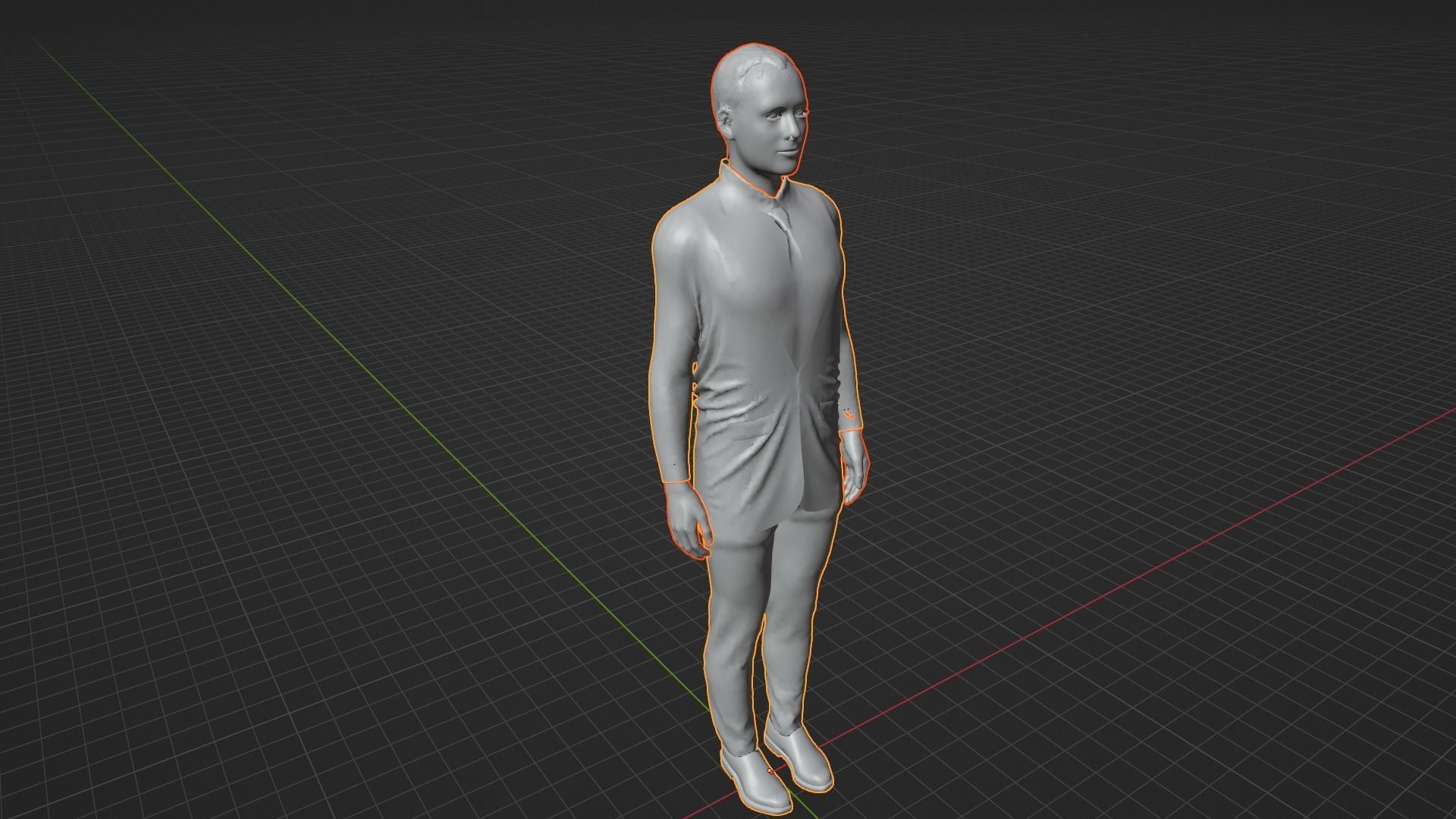 Jude Law Low-poly 3D model_8