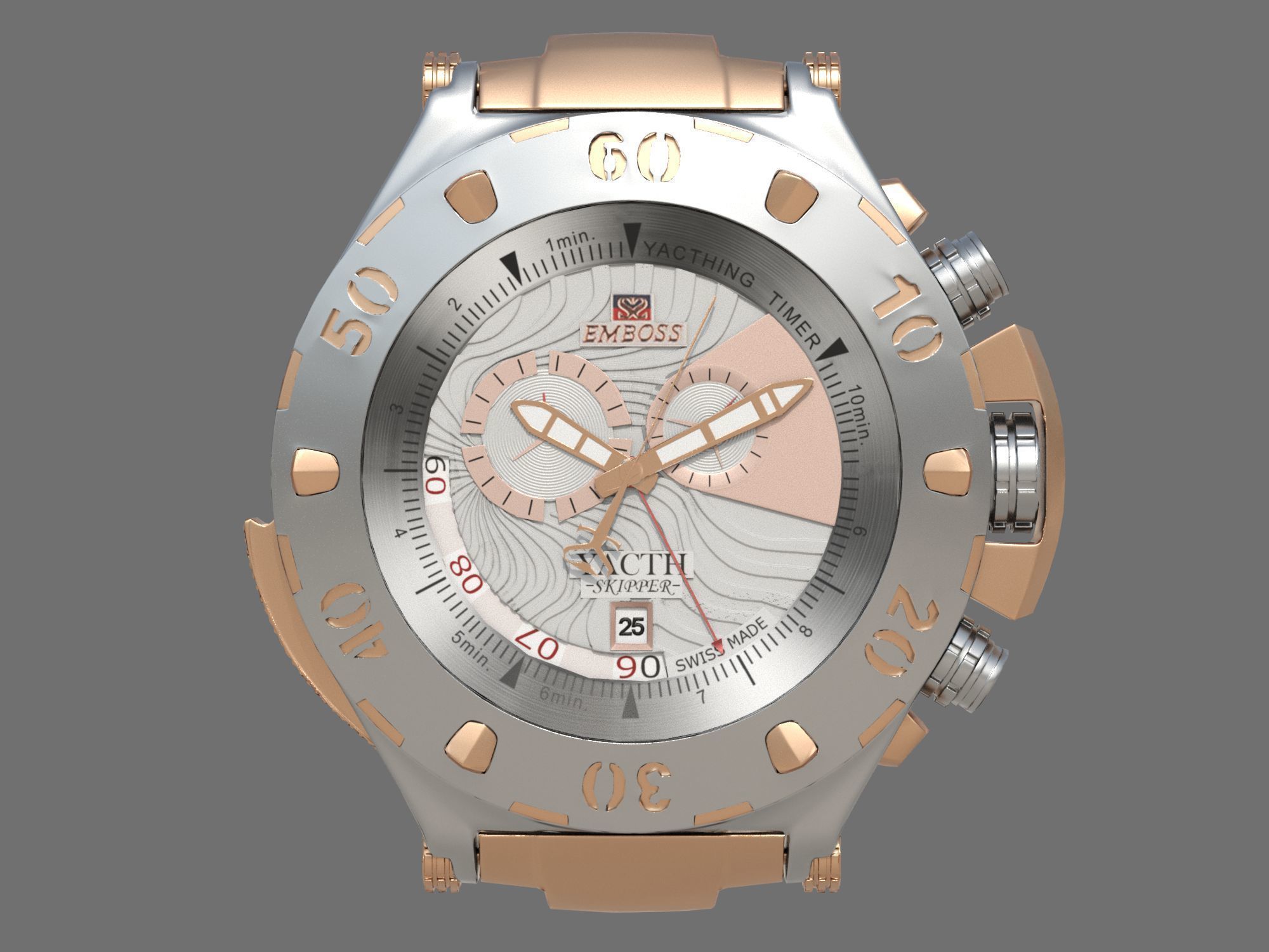 Watch mechanism 9 Low-poly Low-poly 3D model_1