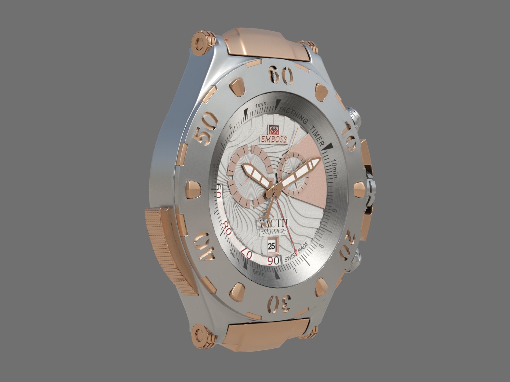Watch mechanism 9 Low-poly Low-poly 3D model_8