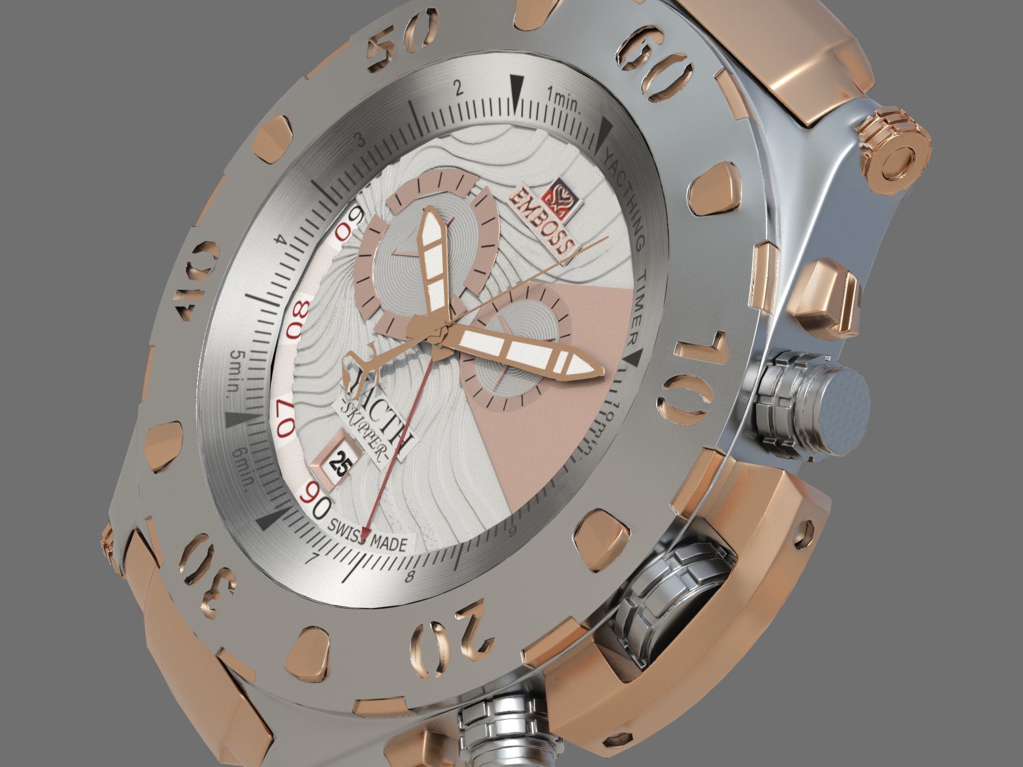 Watch mechanism 9 Low-poly Low-poly 3D model_9