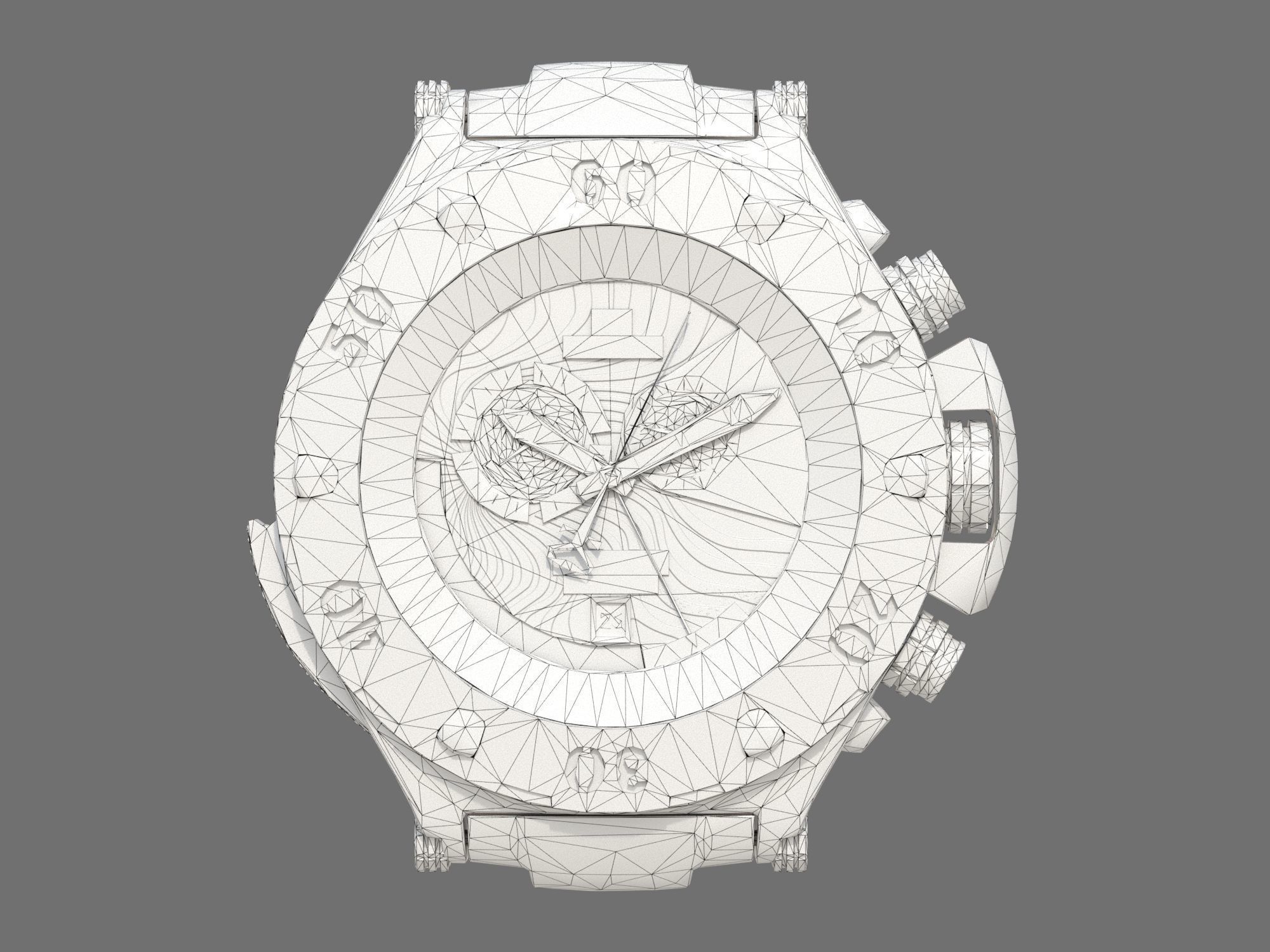 Watch mechanism 9 Low-poly Low-poly 3D model_11