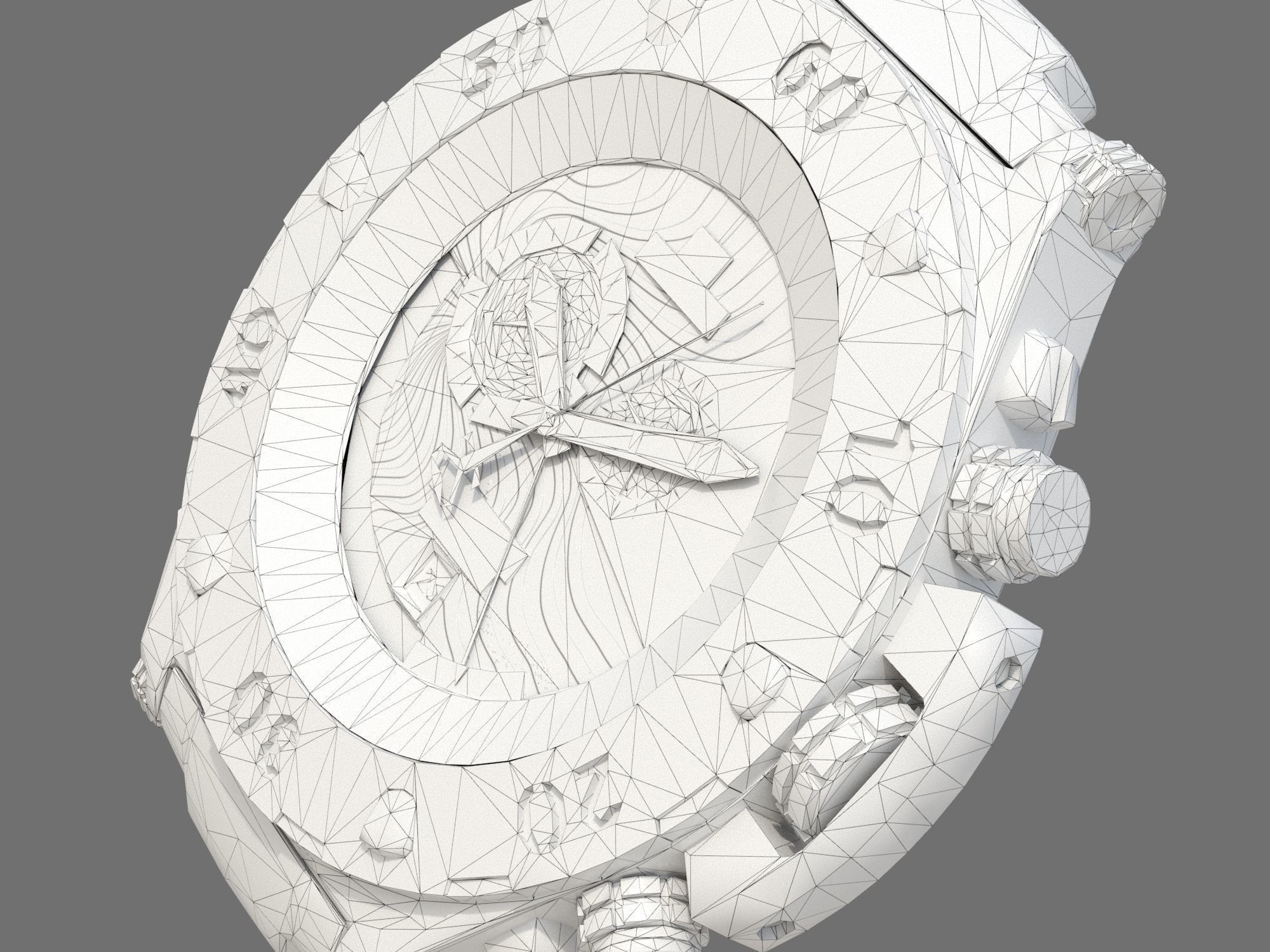 Watch mechanism 9 Low-poly Low-poly 3D model_12