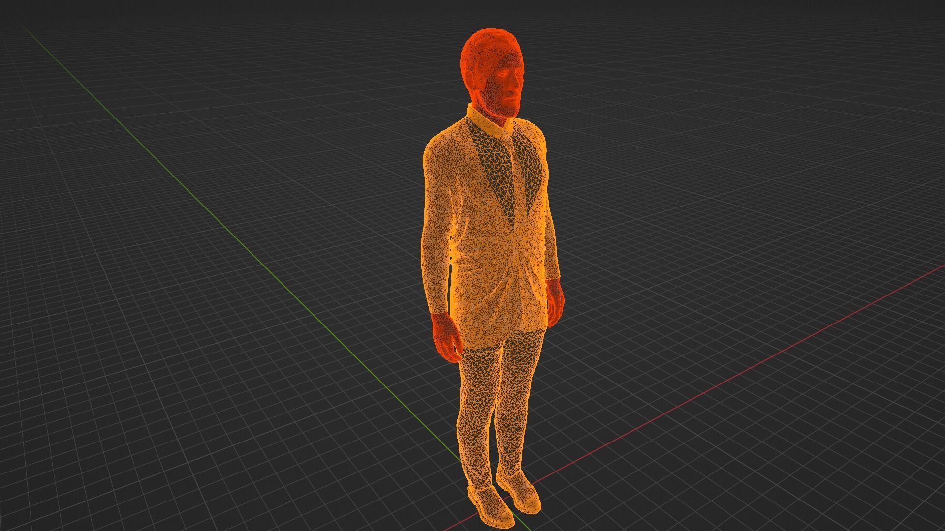 Keanu Reeves Low-poly 3D model_9