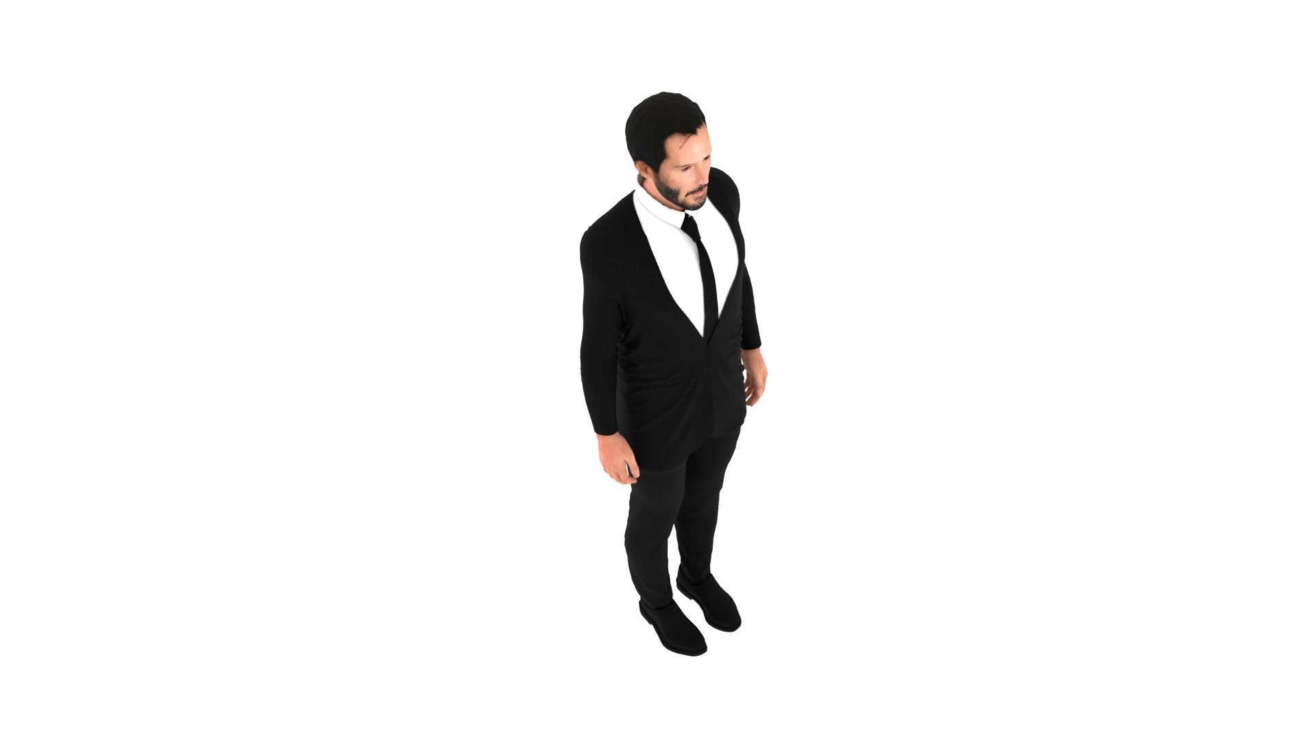 Keanu Reeves Low-poly 3D model_6
