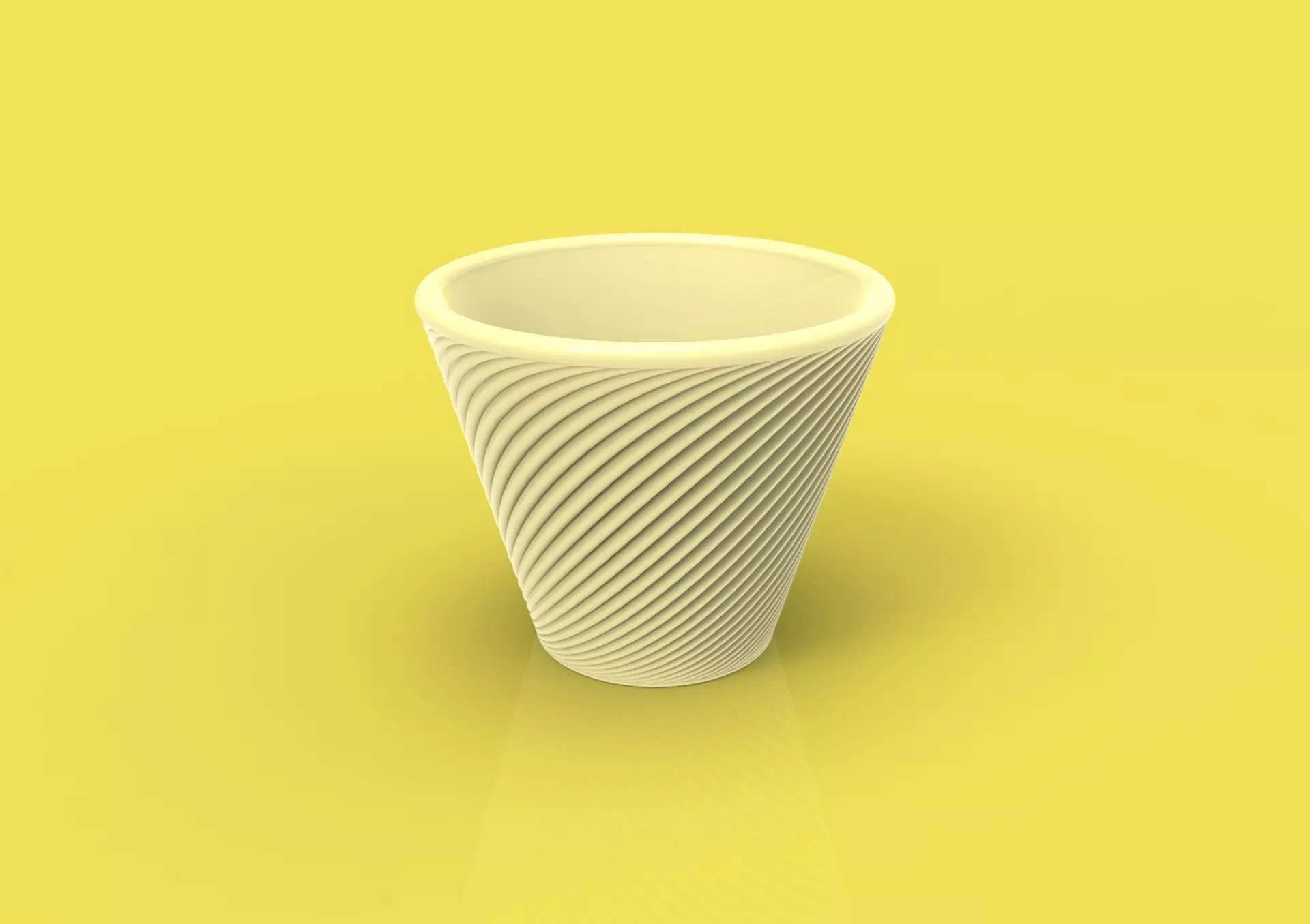 Modern flower pot  3D model_0