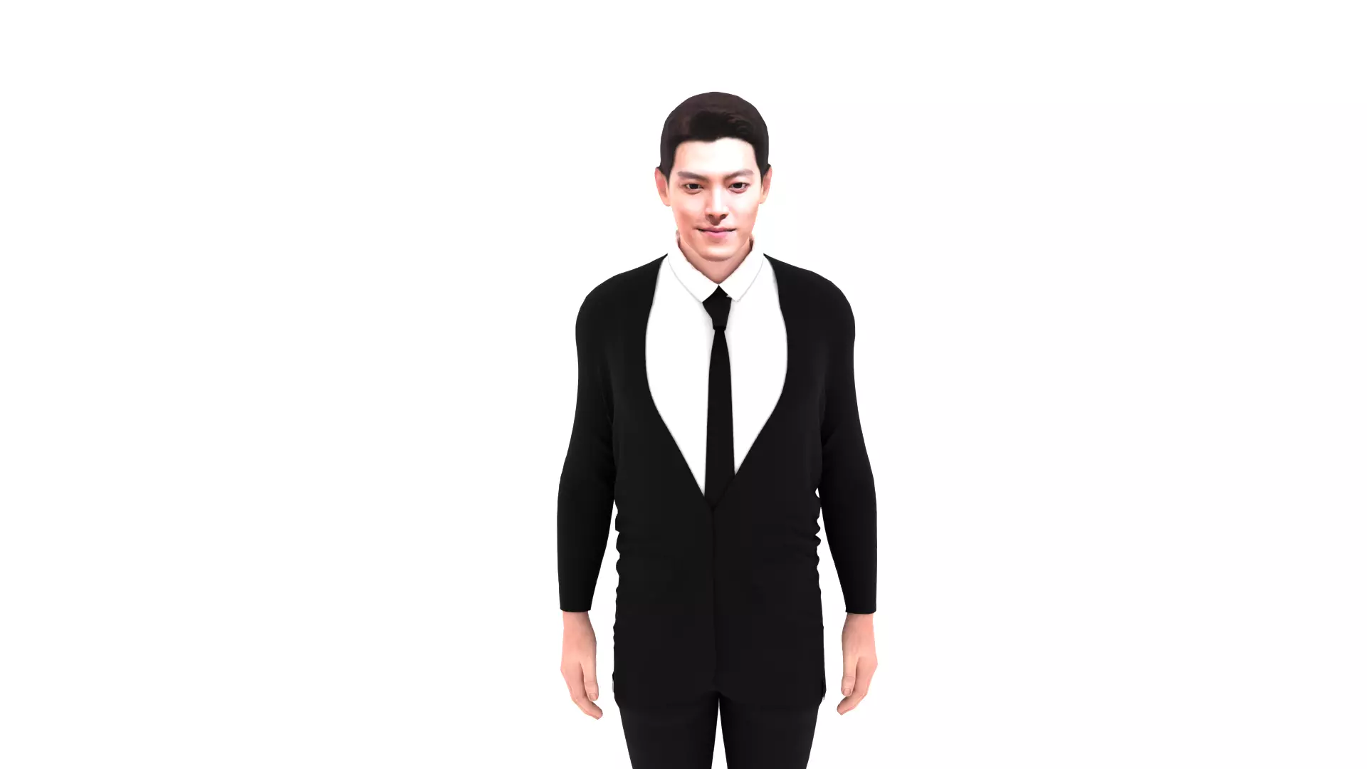 Kim Woo Bin Low-poly 3D model_0