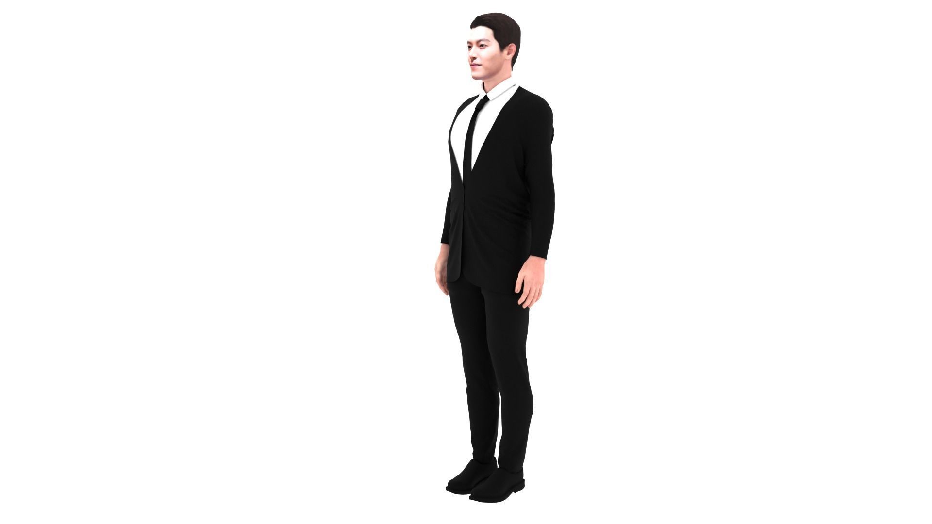 Kim Woo Bin Low-poly 3D model_4