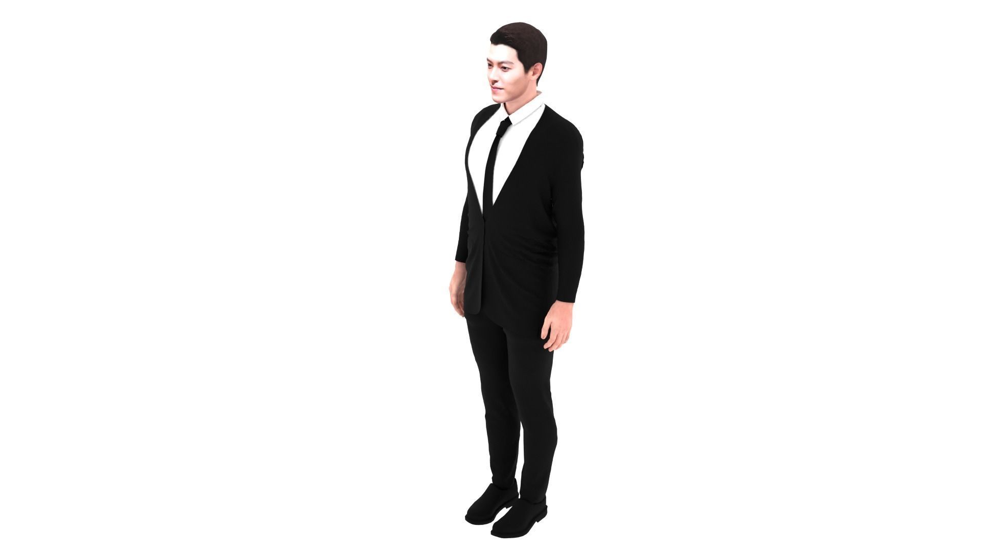 Kim Woo Bin Low-poly 3D model_2