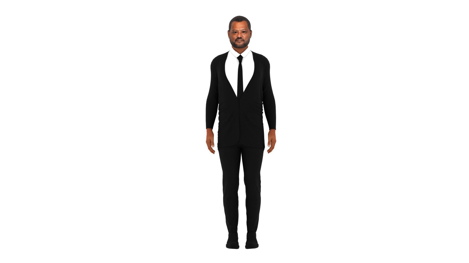 Laurence Fishburne Low-poly 3D model_5