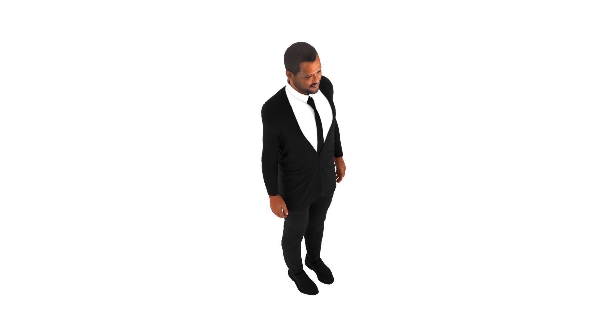 Laurence Fishburne Low-poly 3D model_6