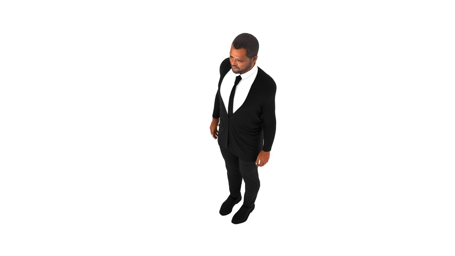 Laurence Fishburne Low-poly 3D model_7