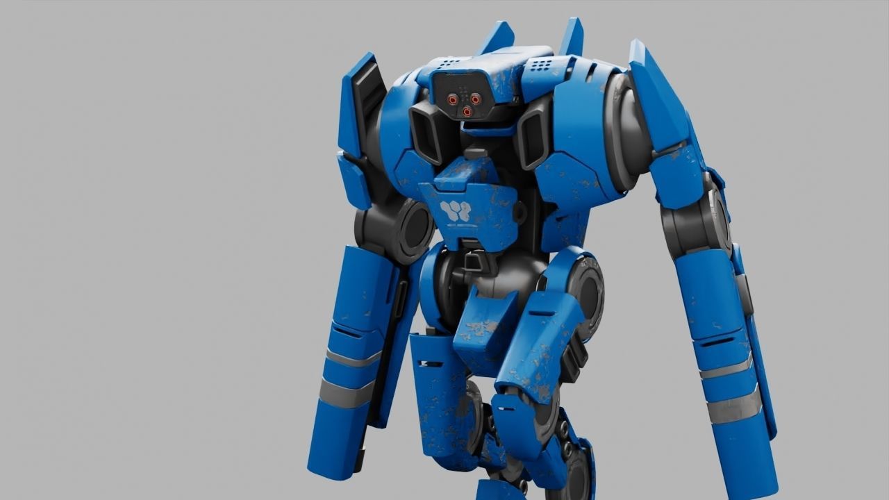 BATTLE DROID DOMIAN rigged character 3D model_31