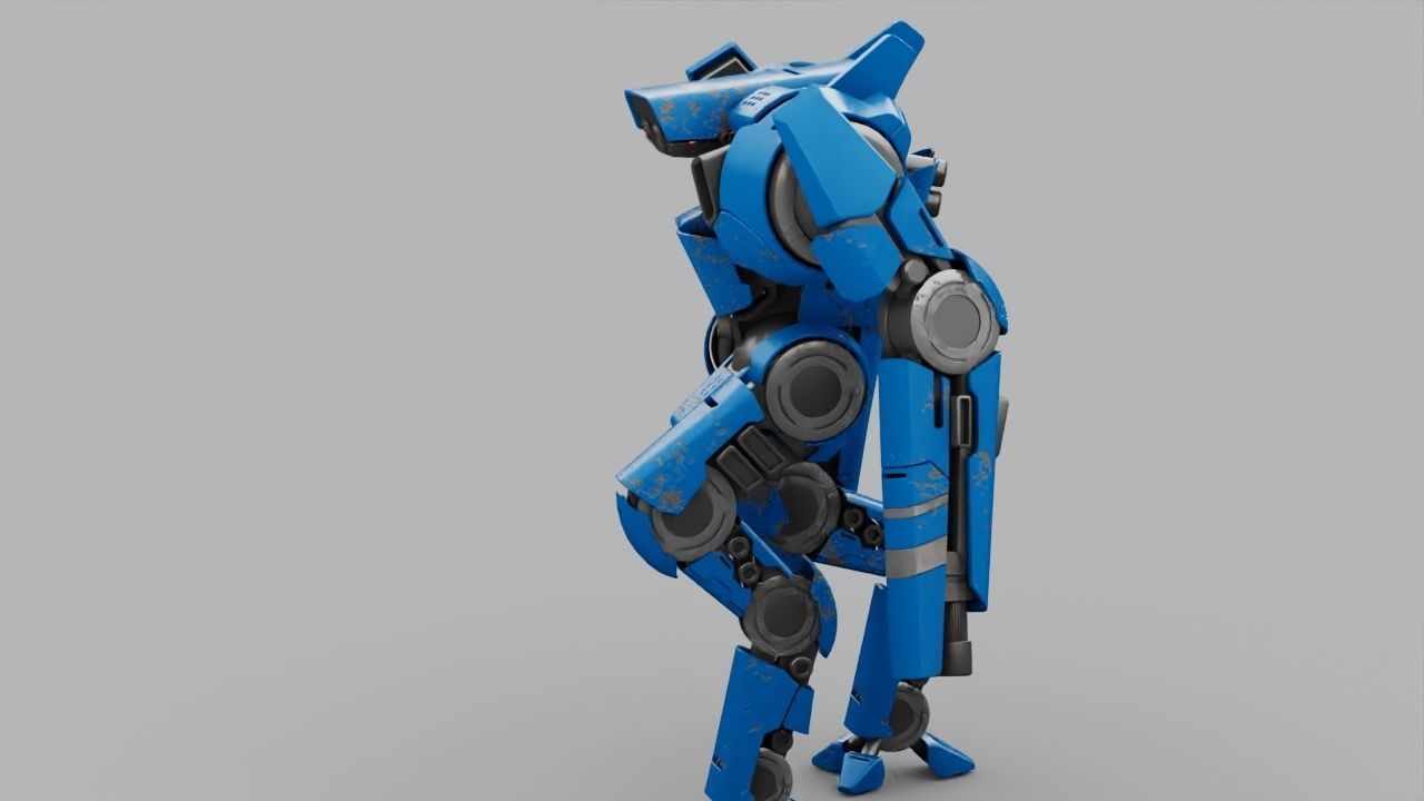 BATTLE DROID DOMIAN rigged character 3D model_33