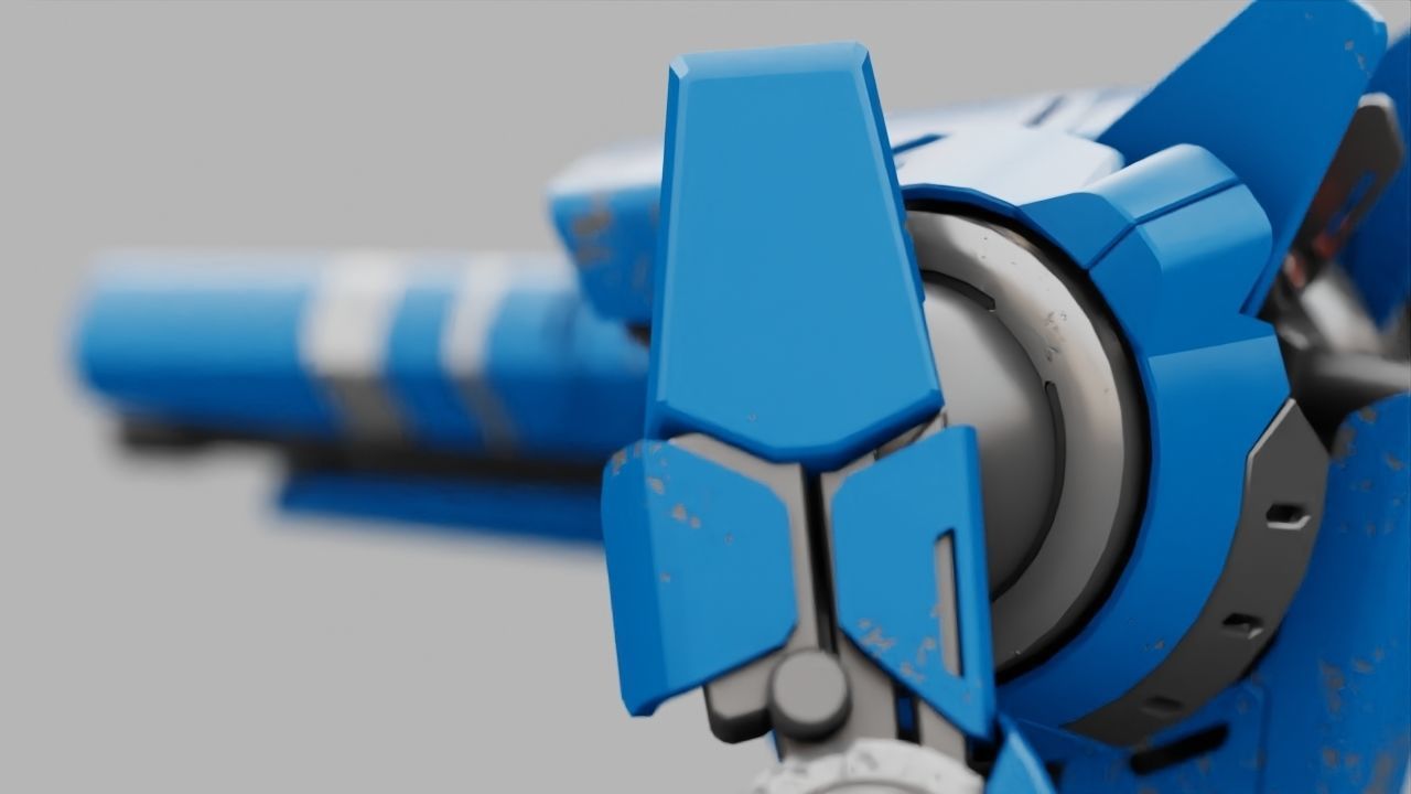 BATTLE DROID DOMIAN rigged character 3D model_21