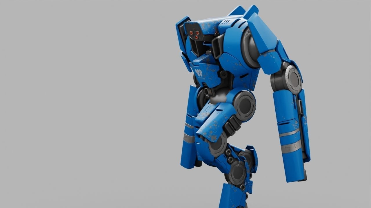 BATTLE DROID DOMIAN rigged character 3D model_32
