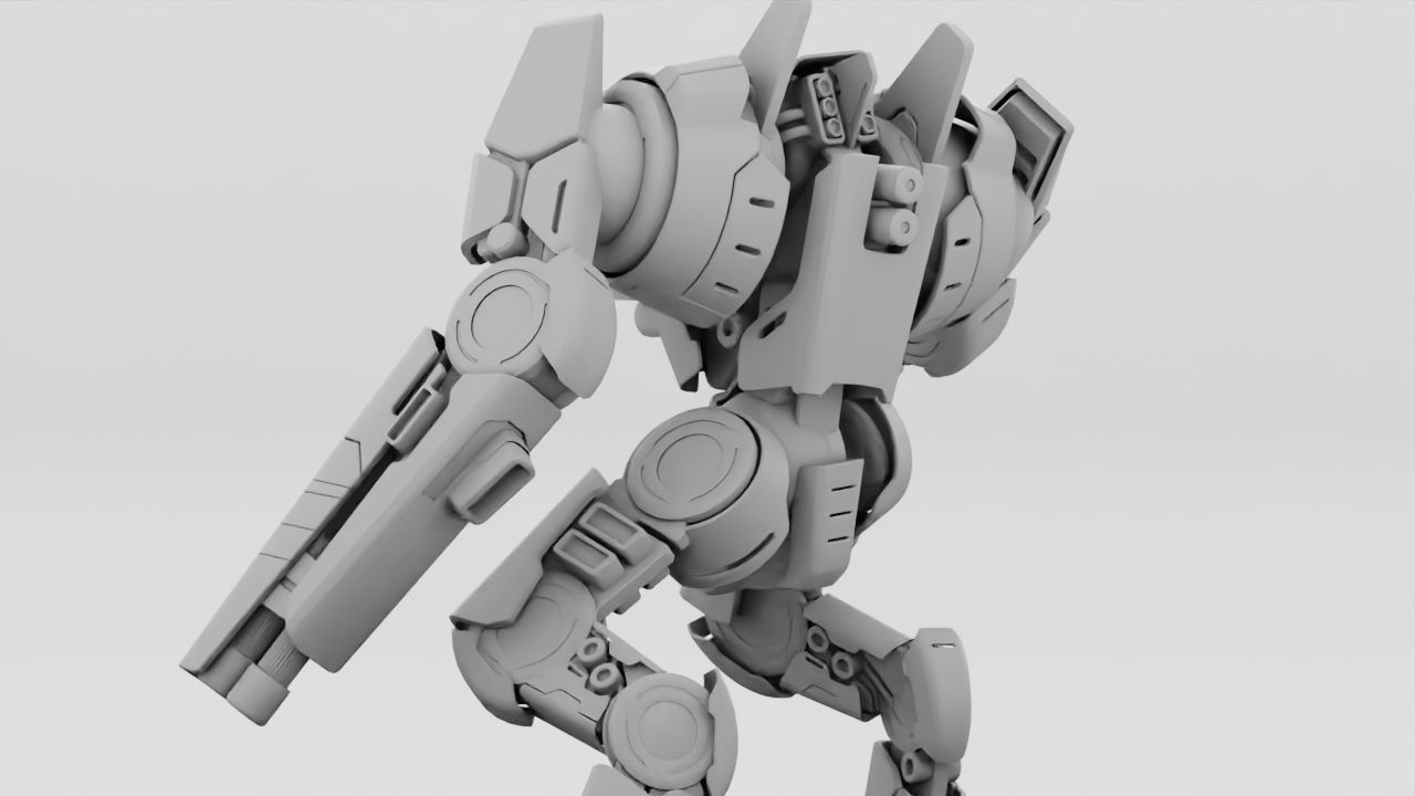 BATTLE DROID DOMIAN rigged character 3D model_38