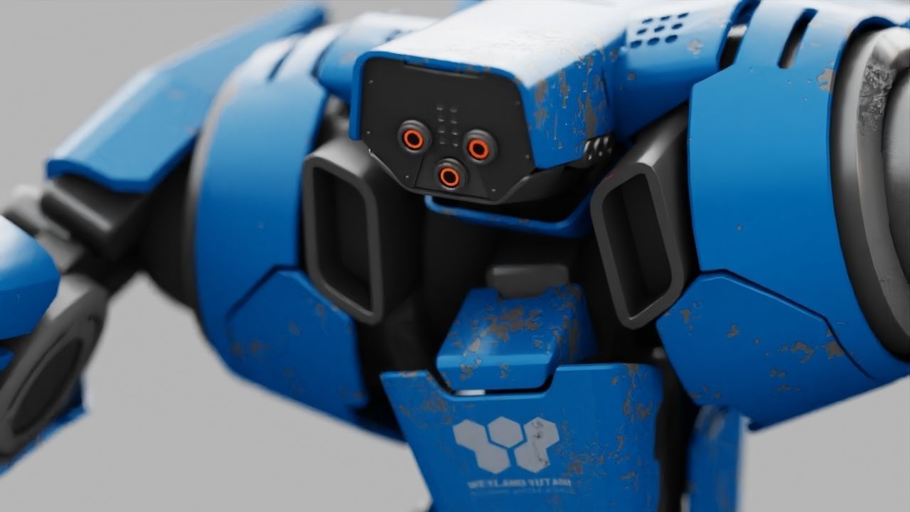 BATTLE DROID DOMIAN rigged character 3D model_19