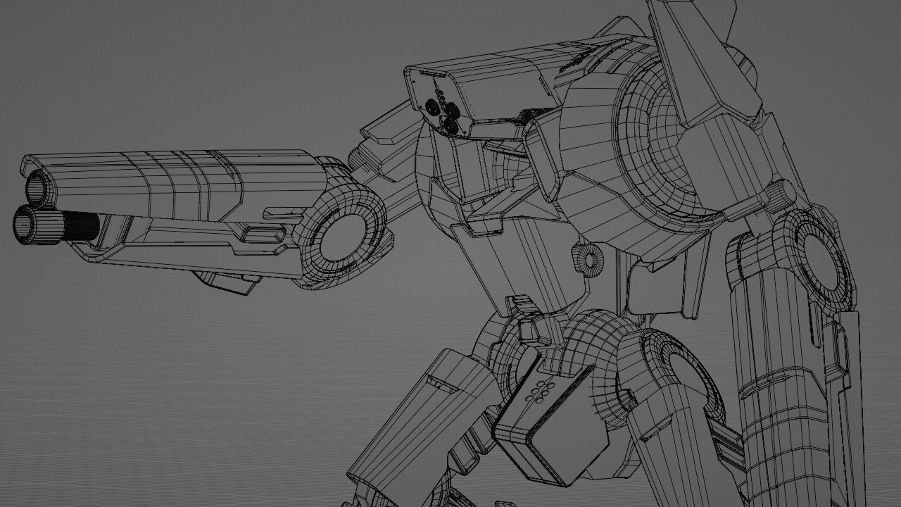 BATTLE DROID DOMIAN rigged character 3D model_43