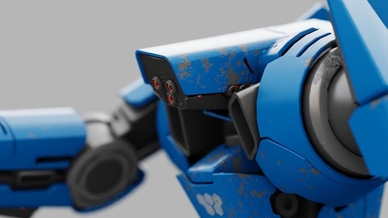 BATTLE DROID DOMIAN rigged character 3D model_20