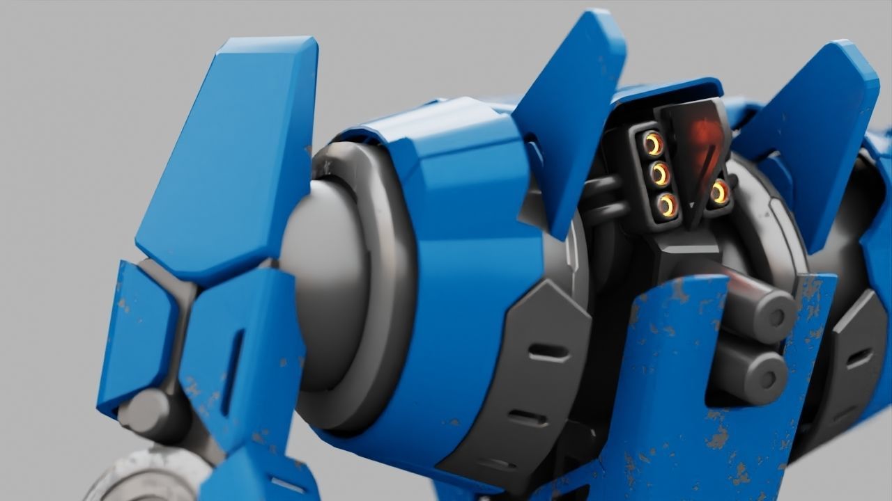 BATTLE DROID DOMIAN rigged character 3D model_22