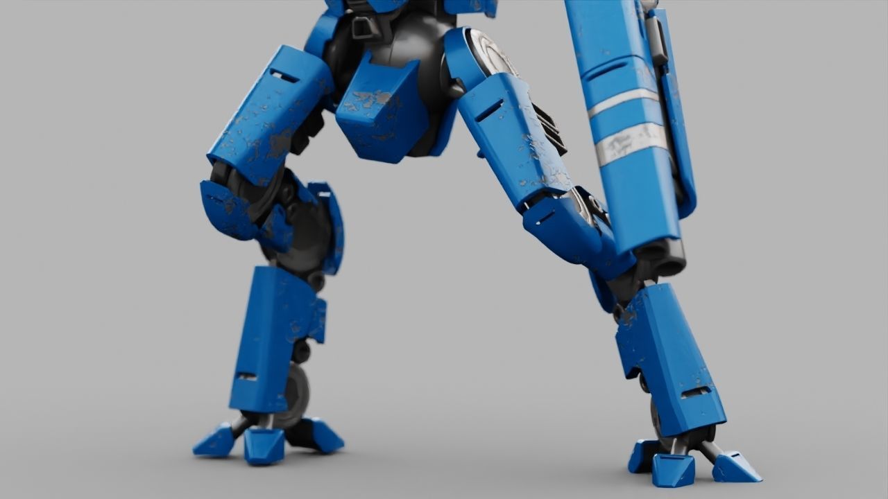 BATTLE DROID DOMIAN rigged character 3D model_25