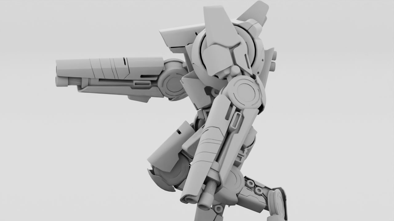 BATTLE DROID DOMIAN rigged character 3D model_37