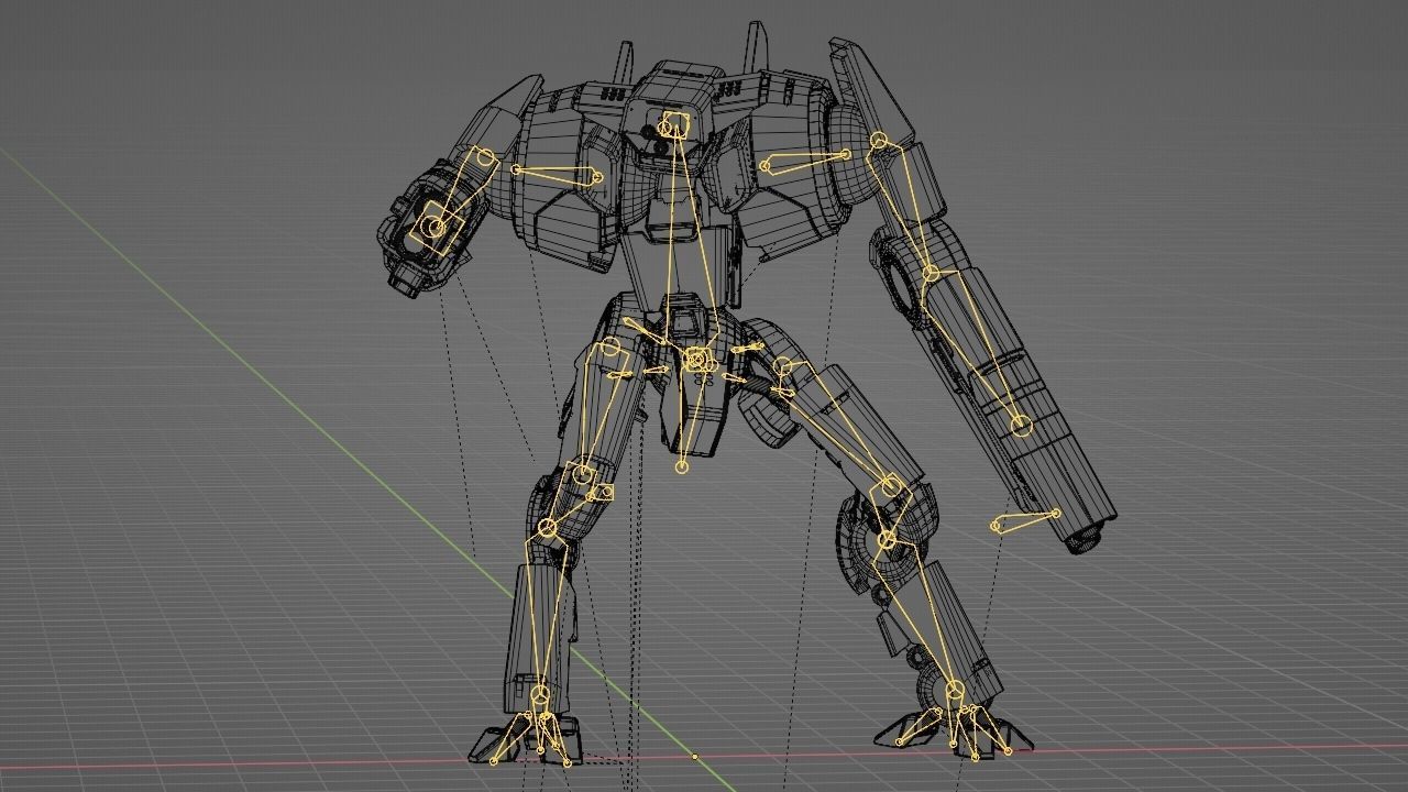 BATTLE DROID DOMIAN rigged character 3D model_46
