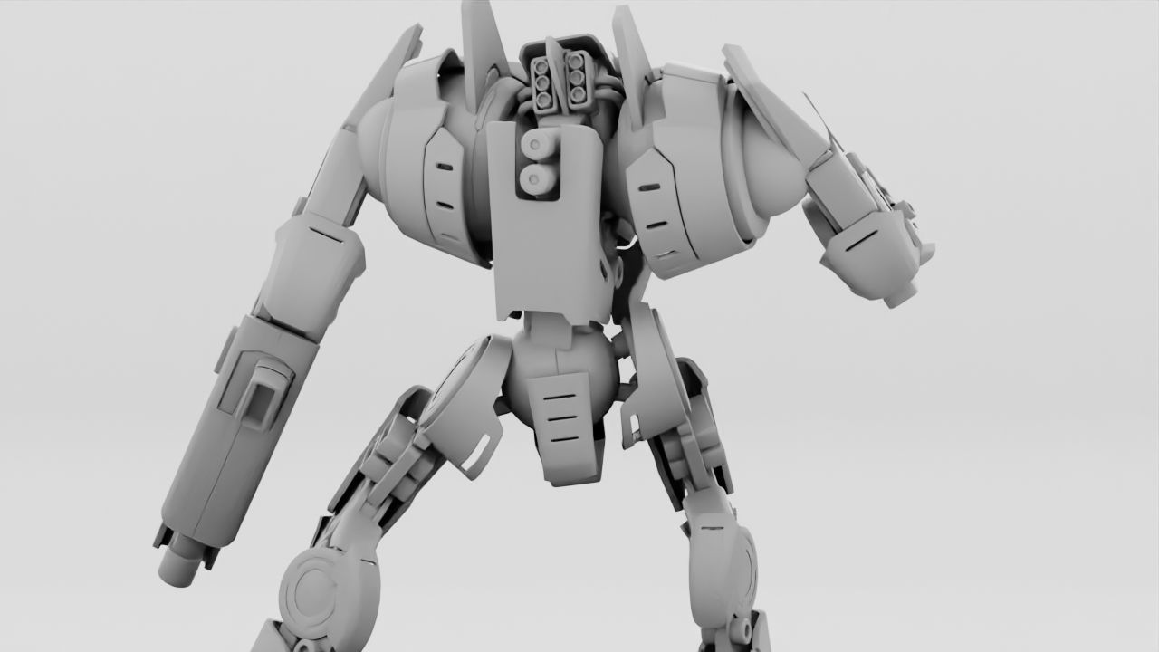 BATTLE DROID DOMIAN rigged character 3D model_39