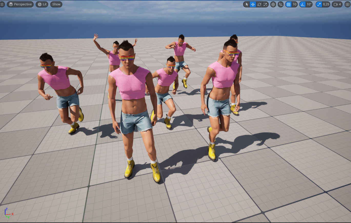 Gay Person Brendon Low-poly 3D model_13