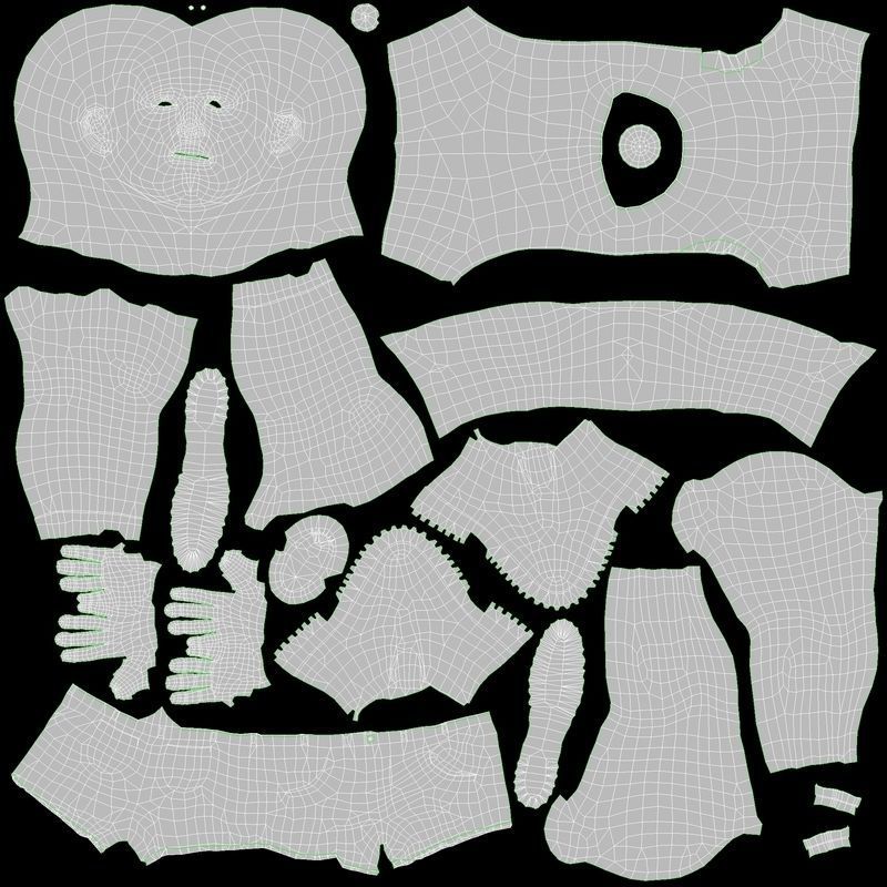 Gay Person Brendon Low-poly 3D model_9