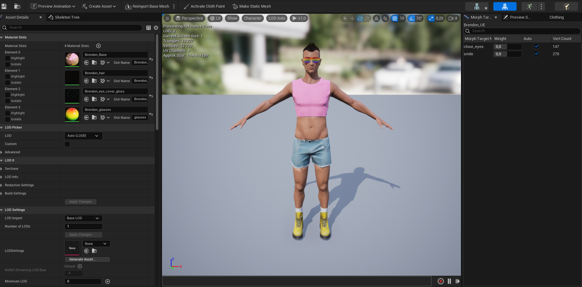 Gay Person Brendon Low-poly 3D model_14