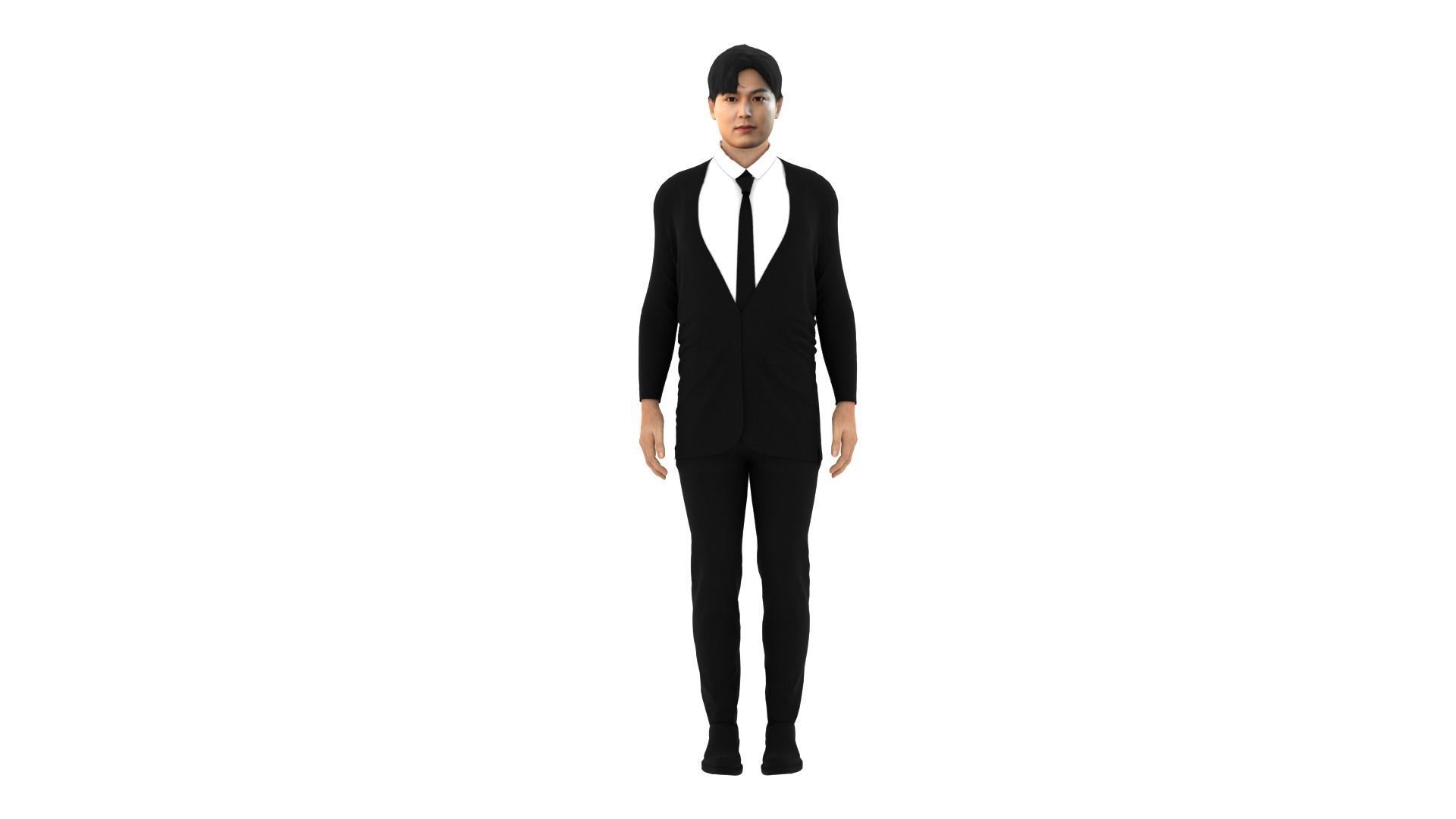 Lee Byung-hun Low-poly 3D model_5