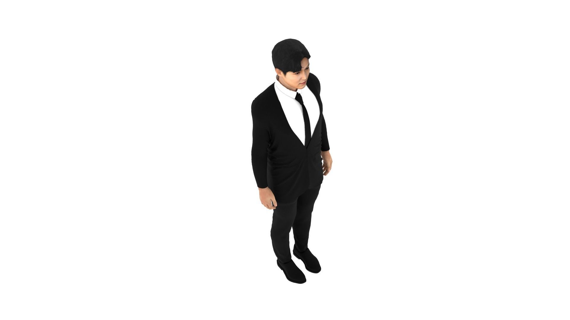 Lee Byung-hun Low-poly 3D model_6