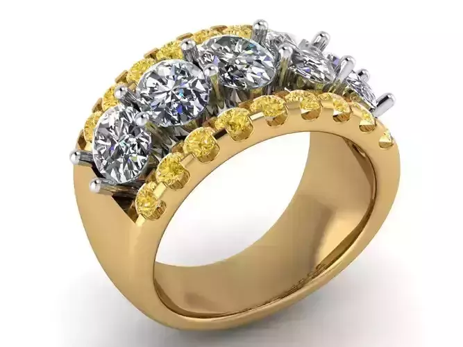 ring with oval diamonds 0099