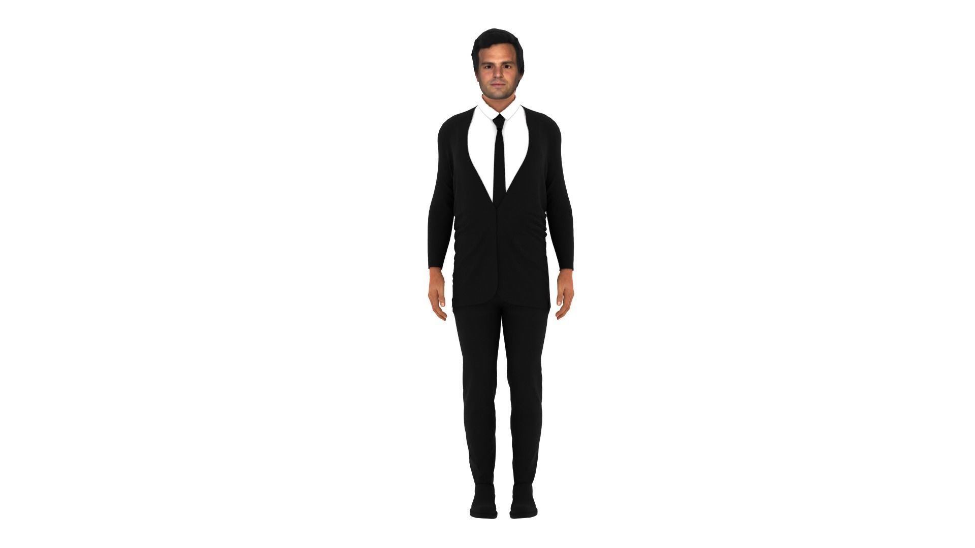 Mark Ruffalo Low-poly 3D model_5