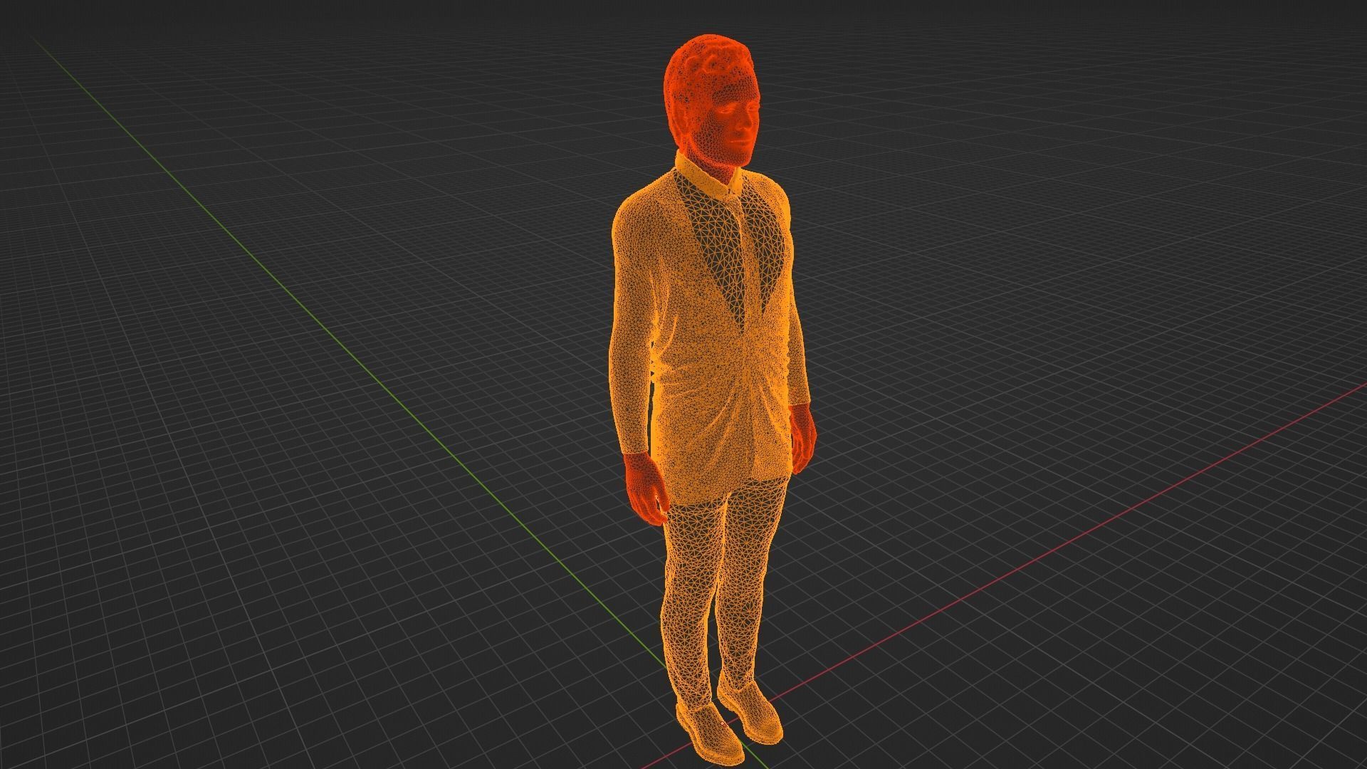 Mark Ruffalo Low-poly 3D model_9