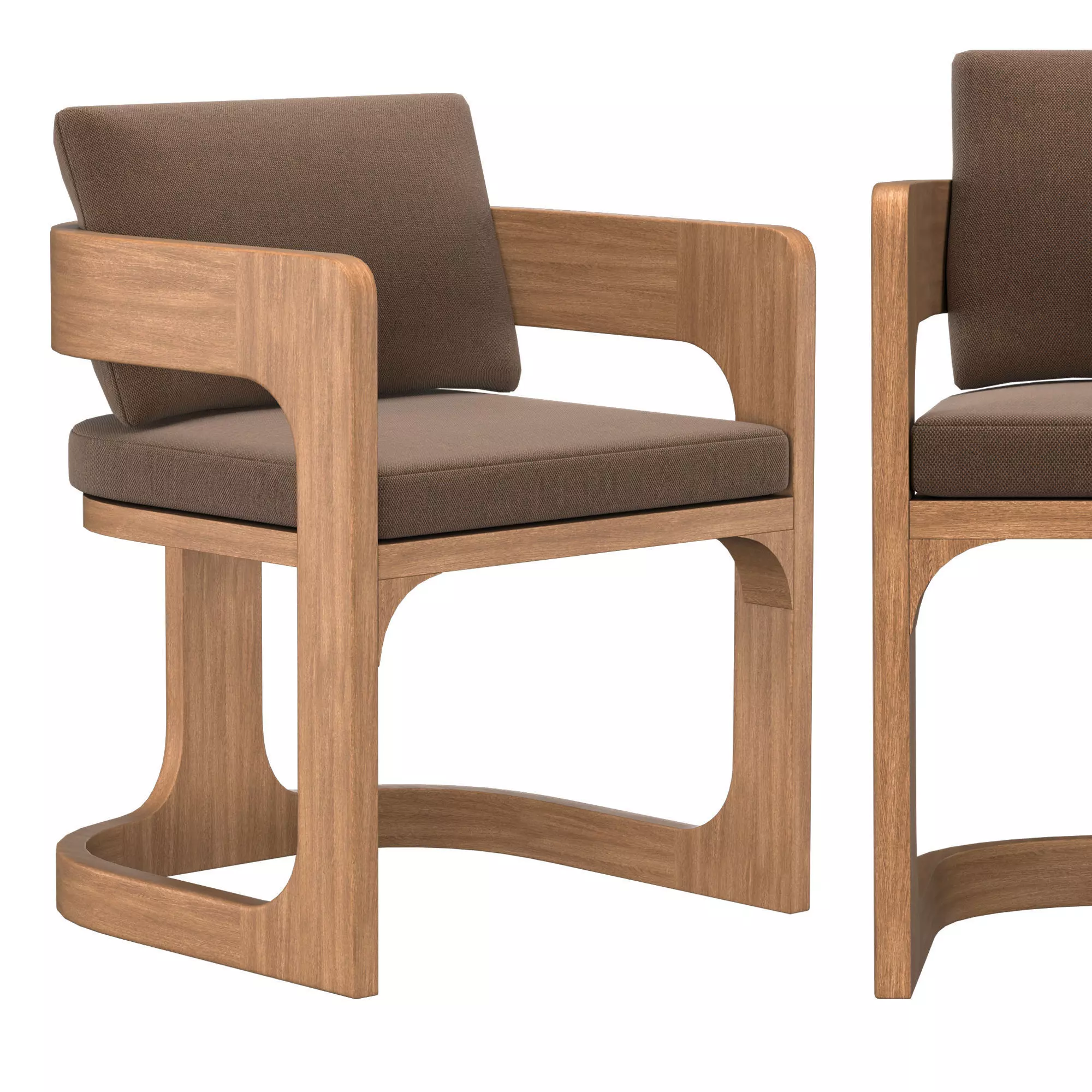 CASSALE ARMCHAIR WITH CUSHION INSERTS 3D model_0