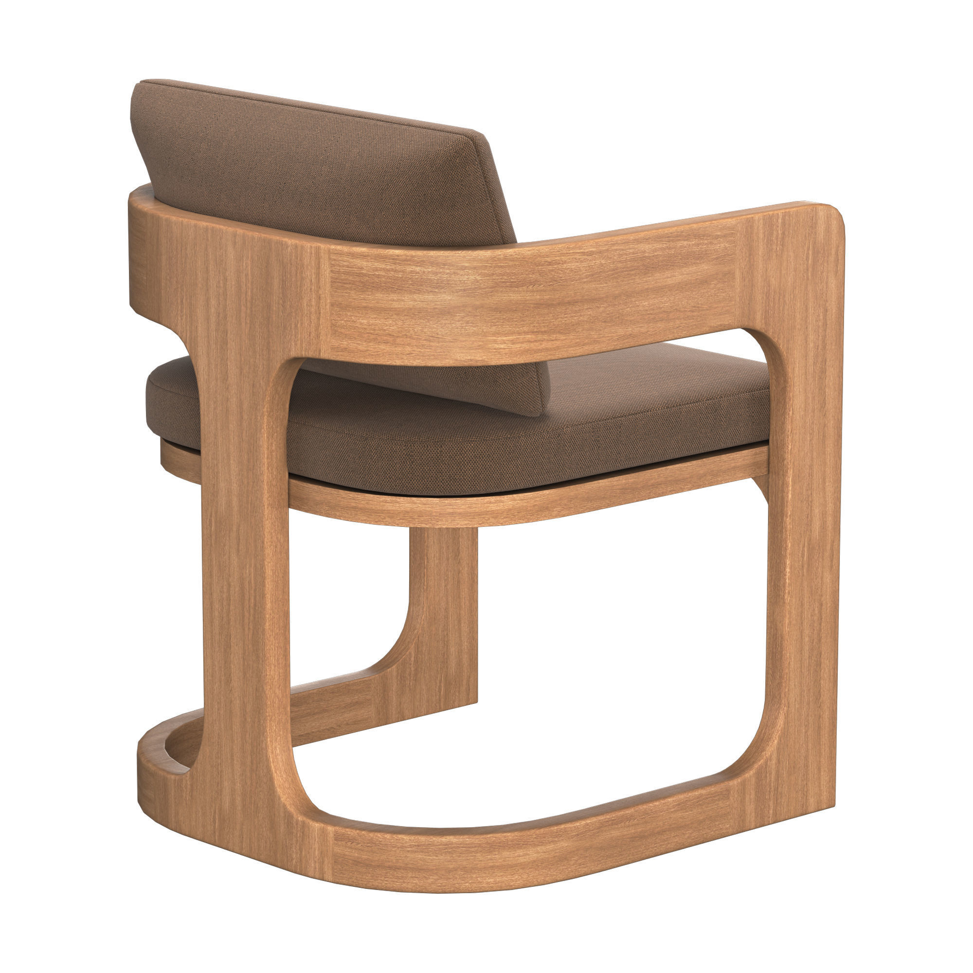 CASSALE ARMCHAIR WITH CUSHION INSERTS 3D model_3