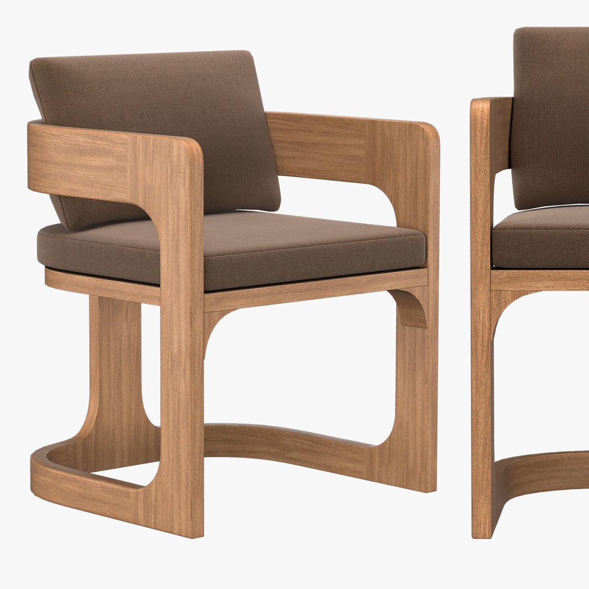 CASSALE ARMCHAIR WITH CUSHION INSERTS 3D model_7