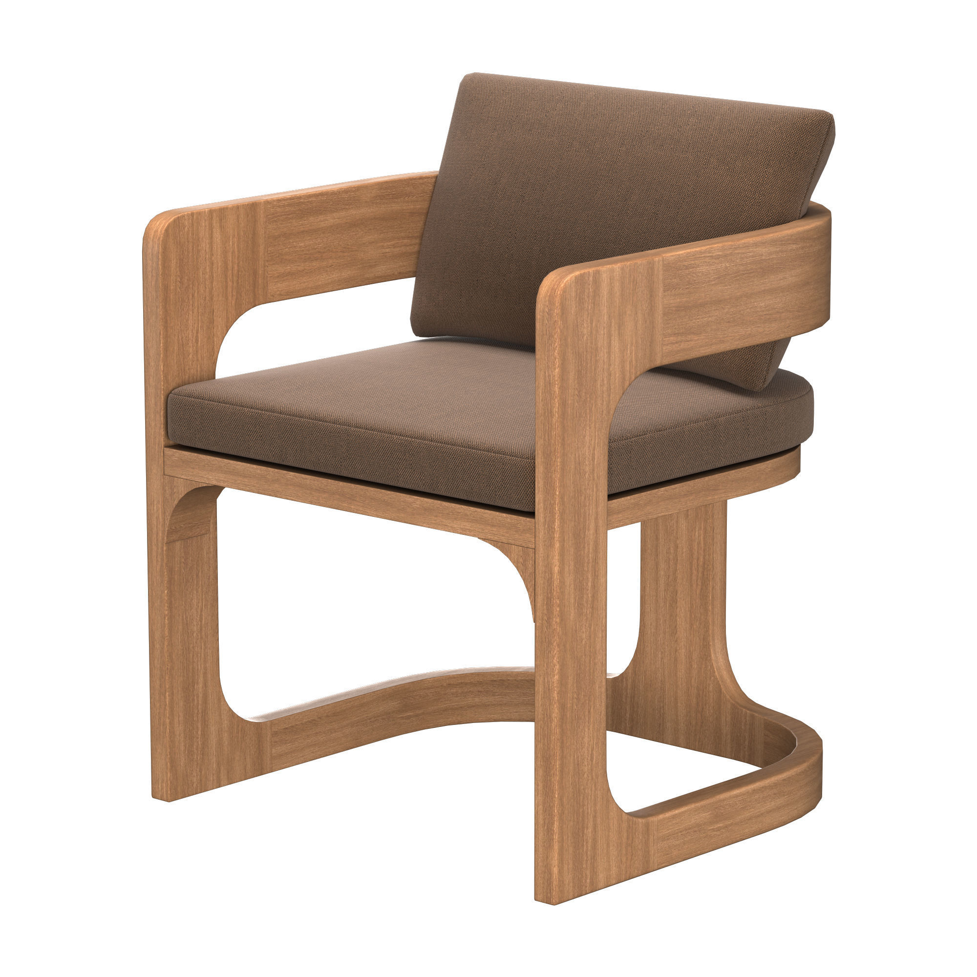CASSALE ARMCHAIR WITH CUSHION INSERTS 3D model_5